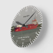 Maplegli-Uhr Runde Wanduhr (Winkel)