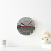Maplegli-Uhr Runde Wanduhr (Zuhause)