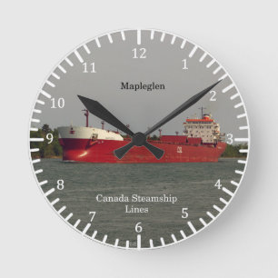 Maplegli-Uhr Runde Wanduhr