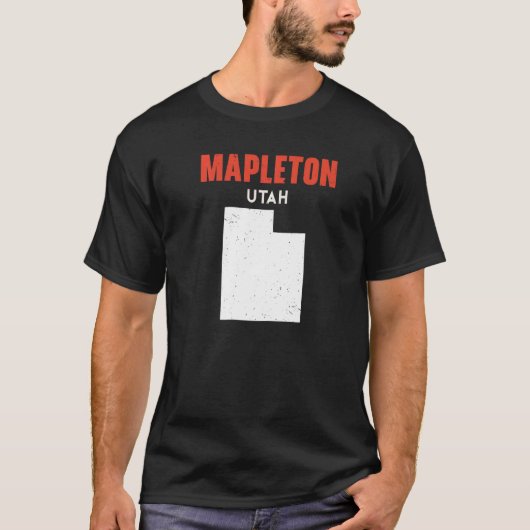 Mapleton Utah USA Staat America Travel Utahan T-Shirt (Vorderseite)