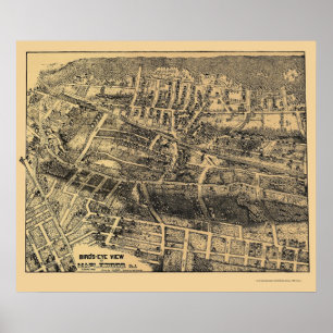 Maplewood, NJ Panoramic Map - 1910 Poster