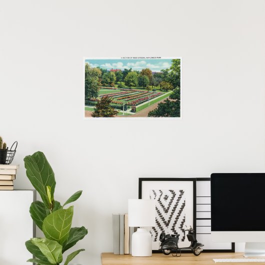 Maplewood Park Rose Gartenblick Poster (Heimbüro)