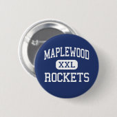 Maplewood - Rockets - Highschool - Cortland Ohio Button (Vorne & Hinten)