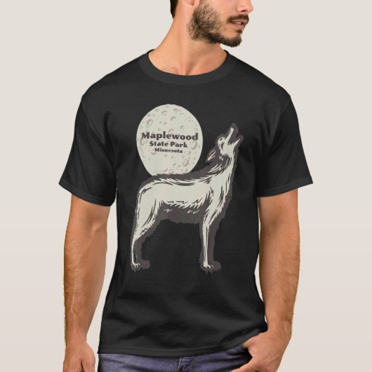 Maplewood Staat Park Minnesota MN Wolf Moon Vacati T-Shirt (Vorderseite)