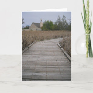 "Maplewood Wooden Path" Gute Besserung Karte