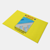 Maplins Vintage britische Feriencamps Fußmatte (Schrägansicht)