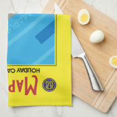 Maplins Vintage britische Feriencamps Geschirrtuch (Viertel Falte)