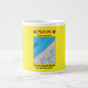 Maplins Vintage britische Ferienlager Jumbo-Tasse