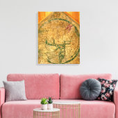 Mappa Mundi, c.1290 Leinwanddruck (Insitu (Wohnzimmer))