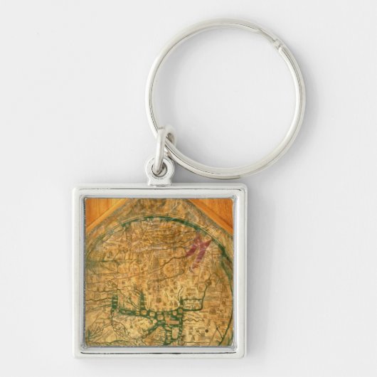 Mappa Mundi, c.1290 Schlüsselanhänger (Vorne)
