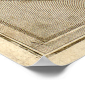 Mappa Totius Mundi Weltkarte (1775) Poster (Ecke)