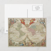 Mappe Monde ou Description du Globe Terrestre & Aq Postkarte (Vorne/Hinten)