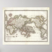 Mappemonde - Globe-Karte Poster (Vorne)