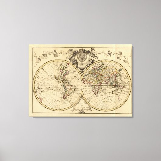 Mappemonde Leinwanddruck (Vorderseite)