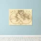 Mappemonde Leinwanddruck (Insitu (Holzboden))
