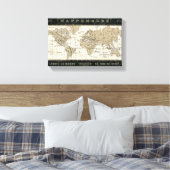 Mappemonde Leinwanddruck (Insitu (Schlafzimmer))