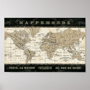 Mappemonde Poster