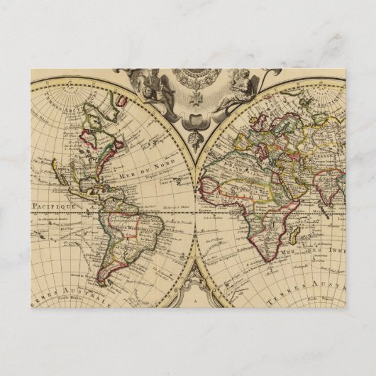 Mappemonde Postkarte (Vorderseite)