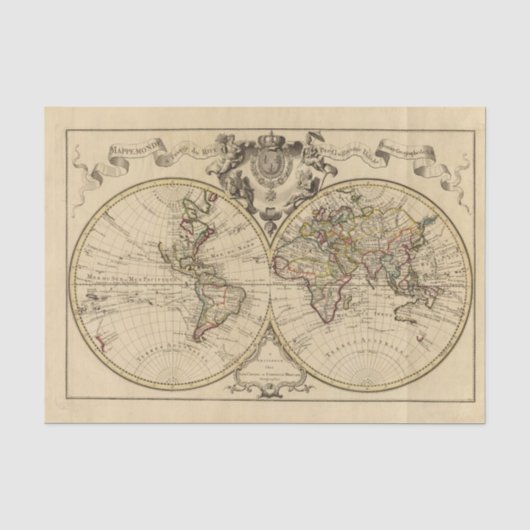 Mappemonde Seidenpapier (Vorderseite)