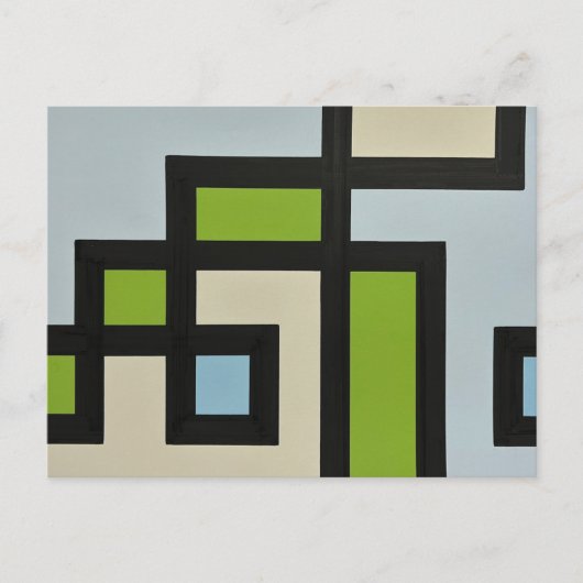 【mapper #3】ポストカード 抽象画　モダン　レトロ  postkarte (Vorderseite)