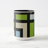 【mapper #3】マグ 幾何学 モダン 抽象画 zweifarbige tasse (Mittel)