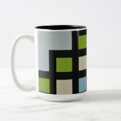 【mapper #3】マグ 幾何学 モダン 抽象画 zweifarbige tasse (Links)