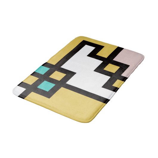 【mapper #4】バスマット　抽象画　モダン　幾何学 badematte (Schrägansicht)
