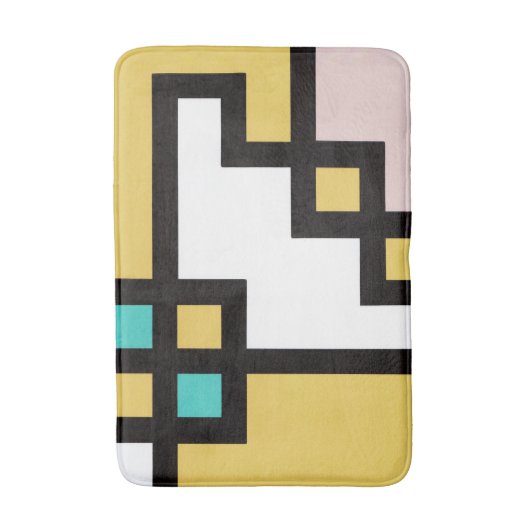 【mapper #4】バスマット 抽象画 モダン 幾何学 badematte (Vorderseite Vertikal)