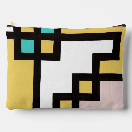 mapper #4 ポーチ　抽象画　幾何学　モダン zubehörtasche (Vorderseite)