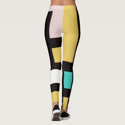 【mapper #4】レギンス 抽象画 モダン レトロ leggings (Rückseite)