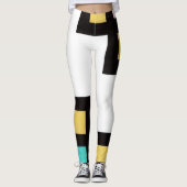 【mapper #4】レギンス 抽象画 モダン レトロ leggings (Vorderseite)