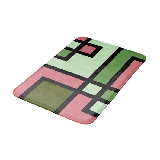 mapper #5 バスマット 抽象画　幾何学　モダン badematte (Schrägansicht)