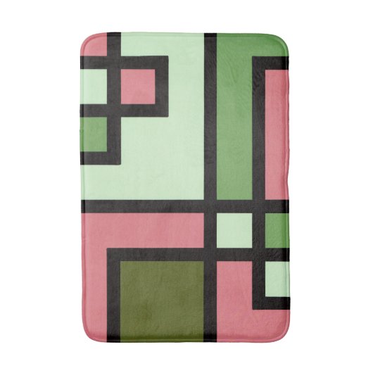 mapper #5 バスマット 抽象画 幾何学 モダン badematte (Vorderseite Vertikal)