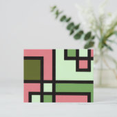 mapper #5 ポストカード　抽象画　モダン　幾何学 postkarte (Stehend Vorderseite)