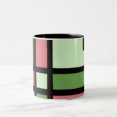 mapper #5 マグカップ　抽象画　幾何学　モダン zweifarbige tasse (Mittel)