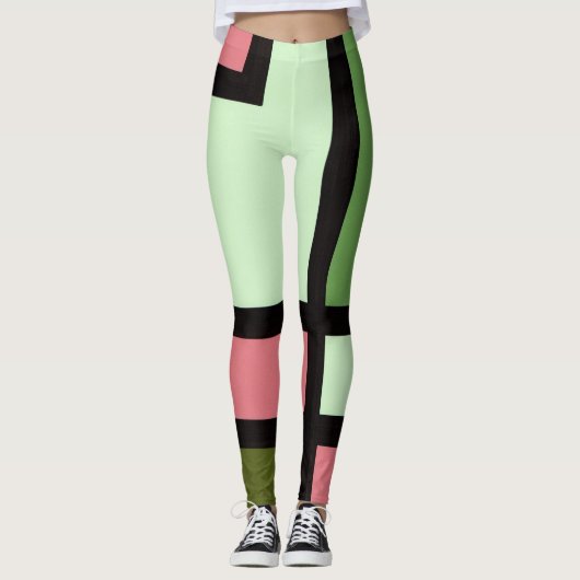 mapper #5 レギンス　抽象画　幾何学　モダン leggings (Vorderseite)