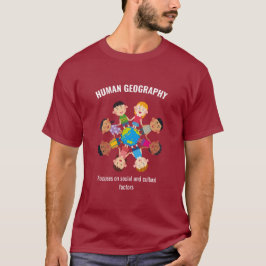 Mapping Humanity: Maroon Edition T-Shirt