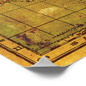 Mapping meiner Reisen Poster (Ecke)