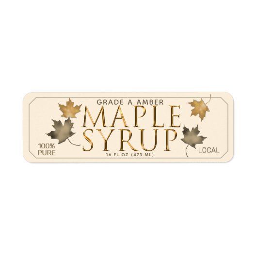 MAPSYRUP-Rücksendeadresse (Vorne)