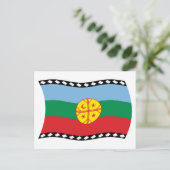 Mapuche-Flagge Postkarte (Stehend Vorderseite)