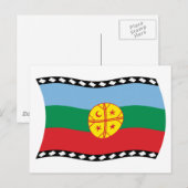 Mapuche-Flagge Postkarte (Vorne/Hinten)