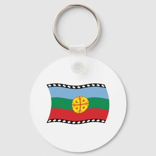 Mapuche-Flagge Schlüsselanhänger (Vorderseite)