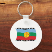 Mapuche-Flagge Schlüsselanhänger (Vorderseite)
