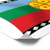 Mapuches Flag Poster drucken (Ecke)