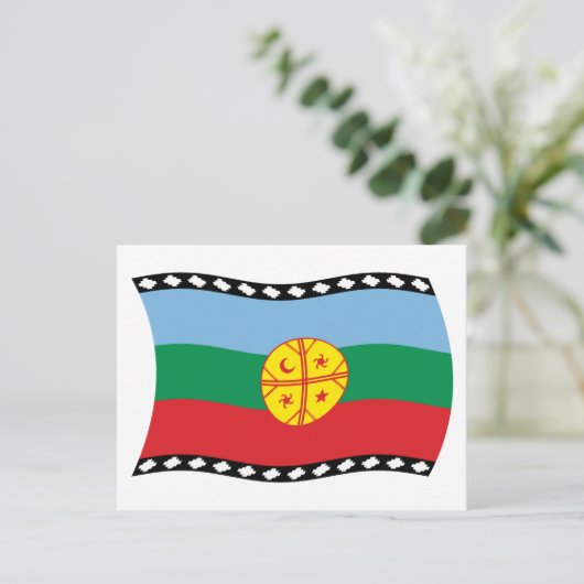 Mapuches Flag Postkarte (Stehend Vorderseite)