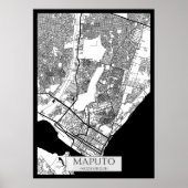 Maputo Mozambique City Map Poster (Vorne)