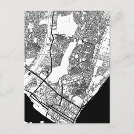 Maputo Mozambique City Map Postkarte