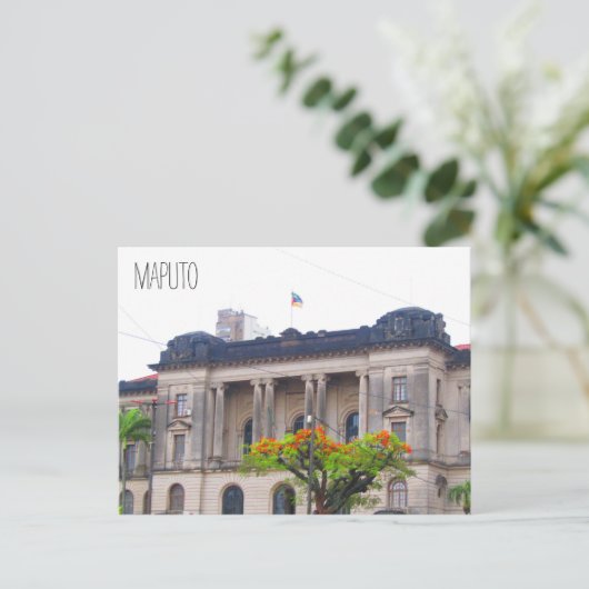 Maputo-Rathaus Postkarte (Stehend Vorderseite)
