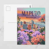 Maputo Skyline Mosambik Postkarte (Vorne/Hinten)