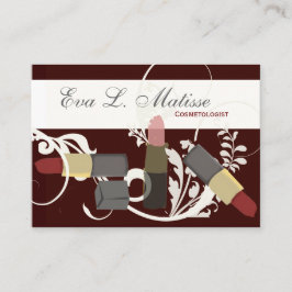 Maquillage Kosmetik-Lippenstift-Trio-Maskenbildner Visitenkarte